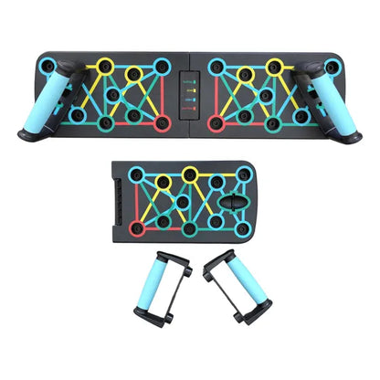 Tabla Para Flexiones Multifuncion Pushup Board Con Bandas🏋️