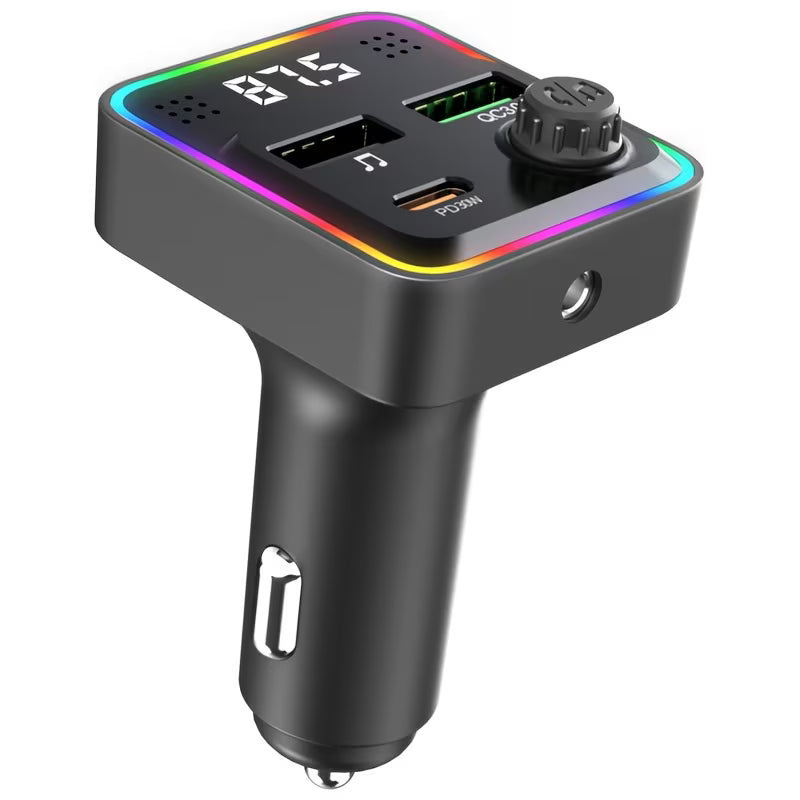 DRIVERTUNE-TRASMISOR BLUETOOTH DE AUTO PUERTOS USB/USB-C, Música , Waze y Llamadas