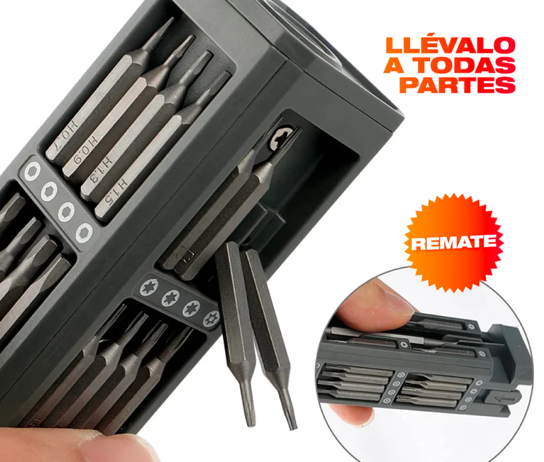 Mini Destornillador Magnético 44-en-1